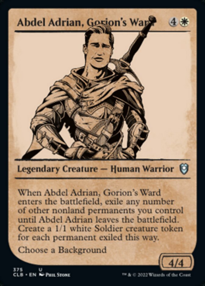 Abdel Adrian, Gorion's Ward (Showcase) [Commander Legends: Battle for Baldur's Gate] | Game Master's Emporium (The New GME)
