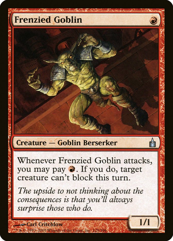 Frenzied Goblin [Ravnica: City of Guilds] | Game Master's Emporium (The New GME)