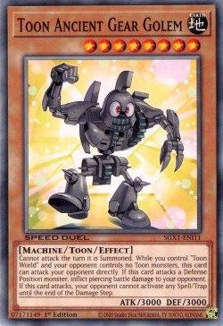 Toon Ancient Gear Golem [SGX1-ENI11] Common | Game Master's Emporium (The New GME)