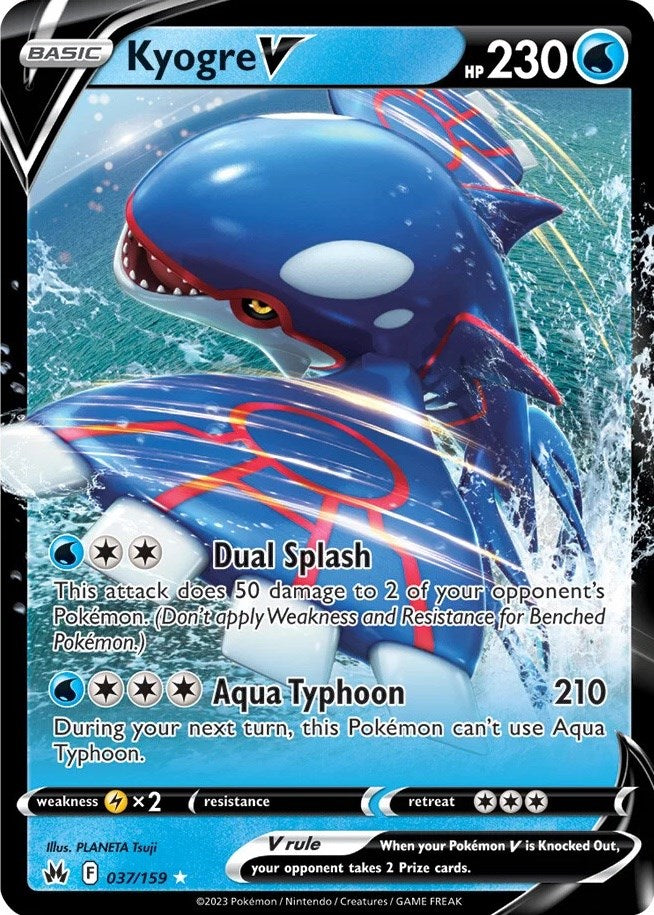 Kyogre V (037/159) [Sword & Shield: Crown Zenith] | Game Master's Emporium (The New GME)