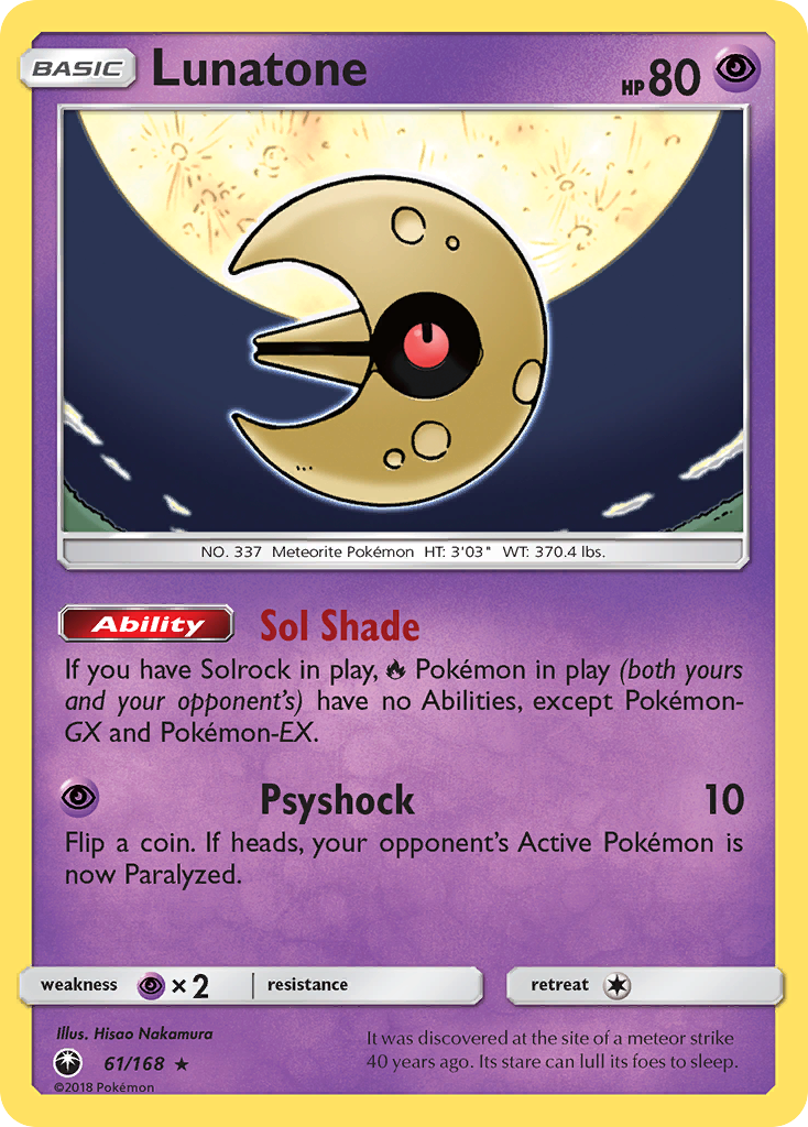 Lunatone (61/168) [Sun & Moon: Celestial Storm] | Game Master's Emporium (The New GME)