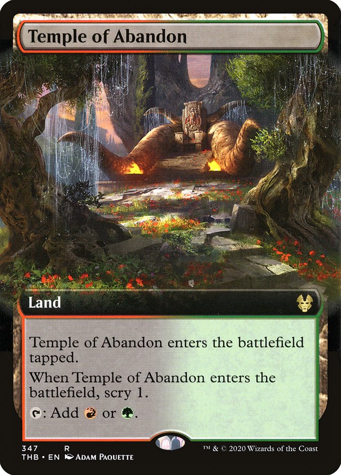 Temple of Abandon (Extended Art) [Theros Beyond Death] | Game Master's Emporium (The New GME)