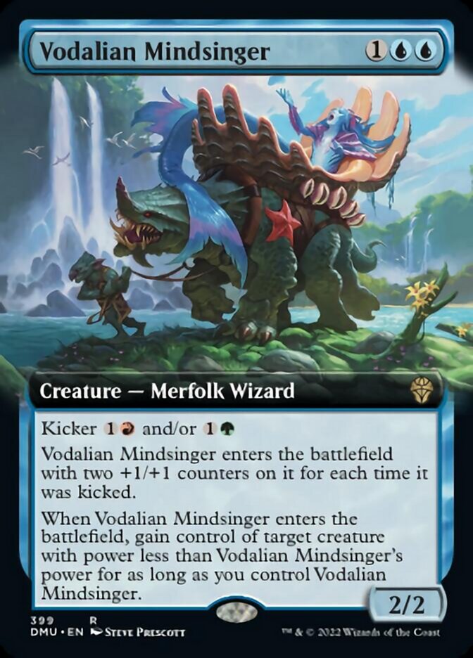 Vodalian Mindsinger (Extended Art) [Dominaria United] | Game Master's Emporium (The New GME)