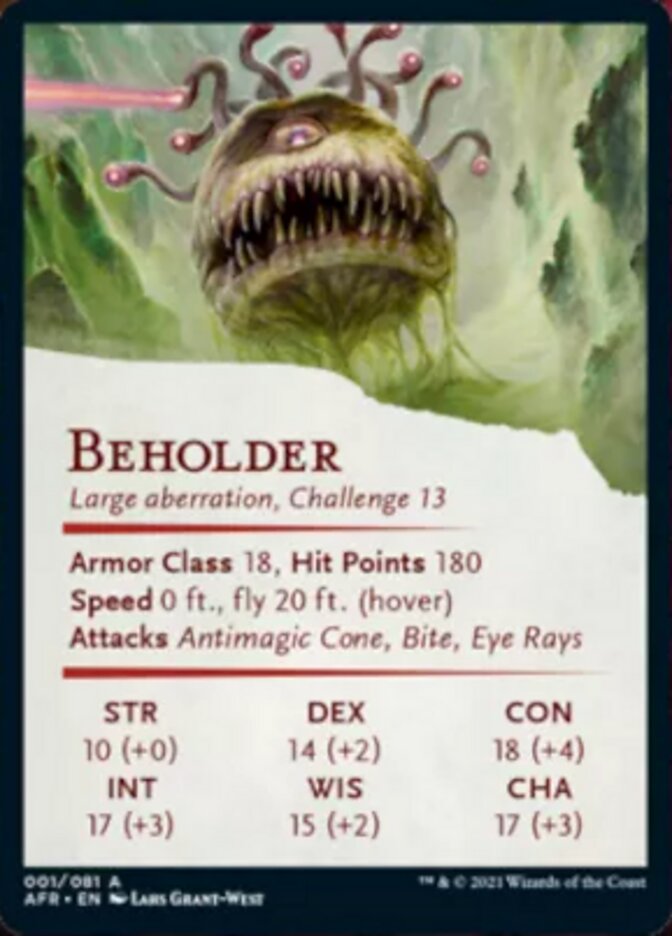 Beholder Art Card [Dungeons & Dragons: Adventures in the Forgotten Realms Art Series] | Game Master's Emporium (The New GME)