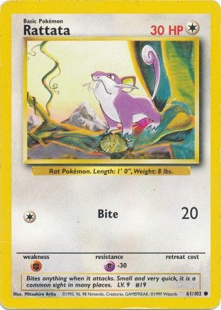 Rattata (61/102) [Base Set Unlimited] | Game Master's Emporium (The New GME)