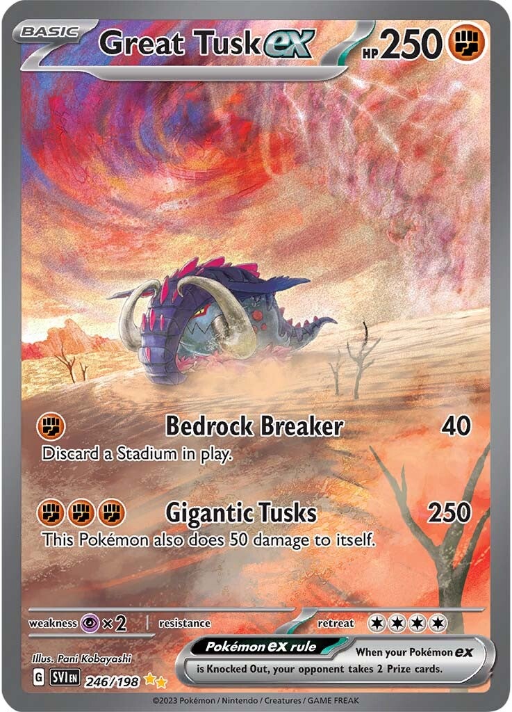 Great Tusk ex (246/198) [Scarlet & Violet: Base Set] | Game Master's Emporium (The New GME)