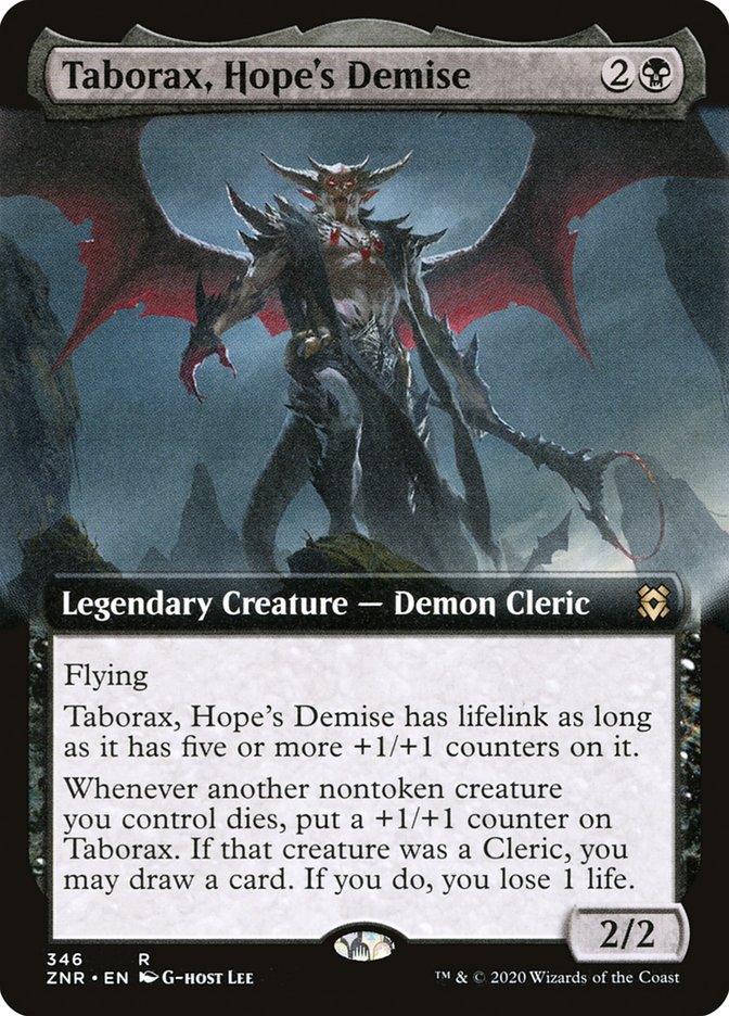 Taborax, Hope's Demise (Extended Art) [Zendikar Rising] | Game Master's Emporium (The New GME)