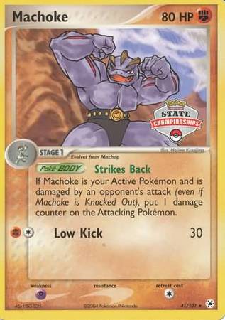Machoke (41/101) (State Championship Promo) [EX: Hidden Legends] | Game Master's Emporium (The New GME)