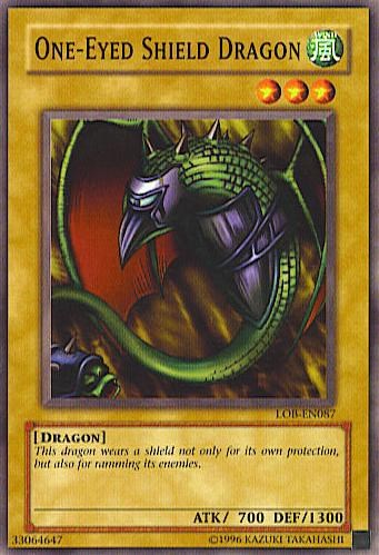 One-Eyed Shield Dragon [LOB-EN087] Common | Game Master's Emporium (The New GME)