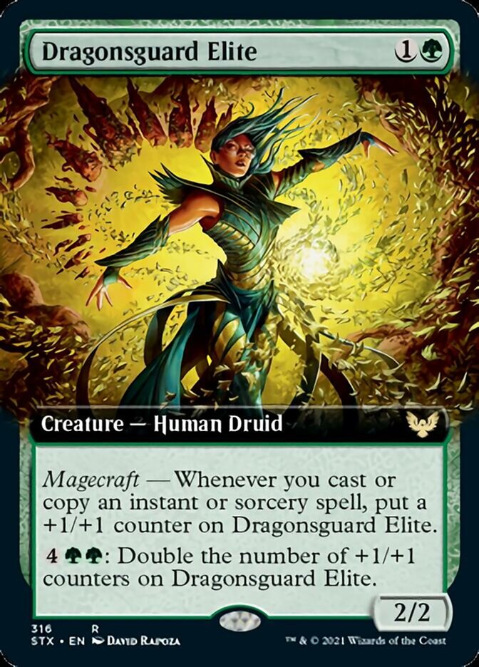 Dragonsguard Elite (Extended Art) [Strixhaven: School of Mages] | Game Master's Emporium (The New GME)