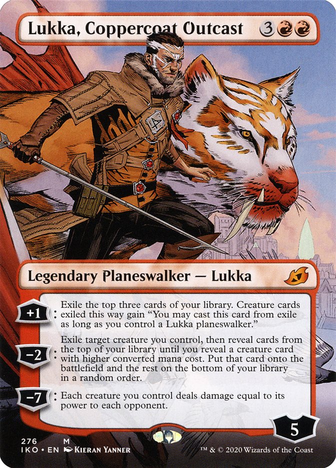Lukka, Coppercoat Outcast (Borderless) [Ikoria: Lair of Behemoths] | Game Master's Emporium (The New GME)