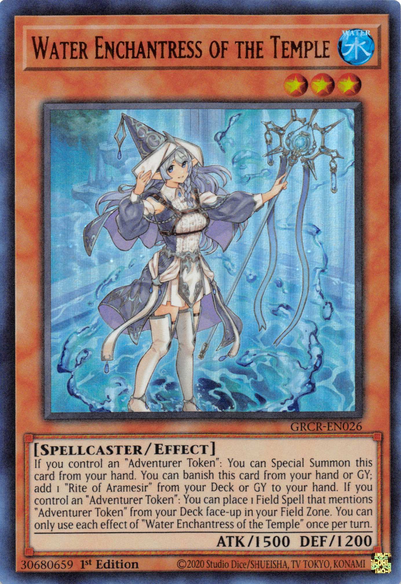 Water Enchantress of the Temple [GRCR-EN026] Ultra Rare | Game Master's Emporium (The New GME)