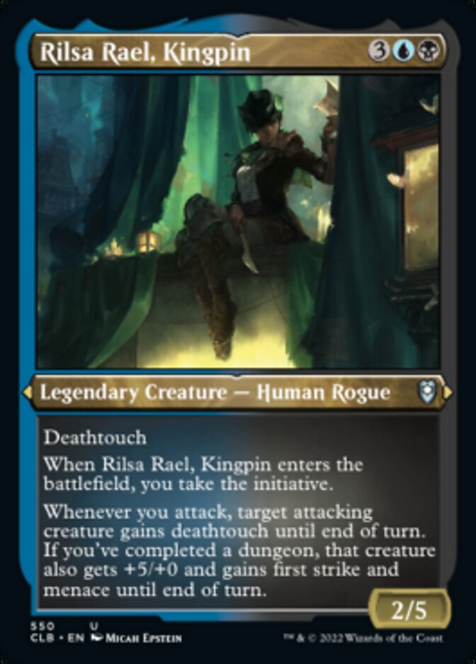Rilsa Rael, Kingpin (Foil Etched) [Commander Legends: Battle for Baldur's Gate] | Game Master's Emporium (The New GME)
