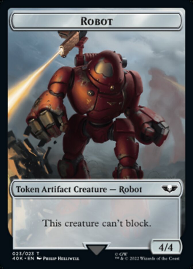 Astartes Warrior (001) // Robot Double-Sided Token [Warhammer 40,000 Tokens] | Game Master's Emporium (The New GME)