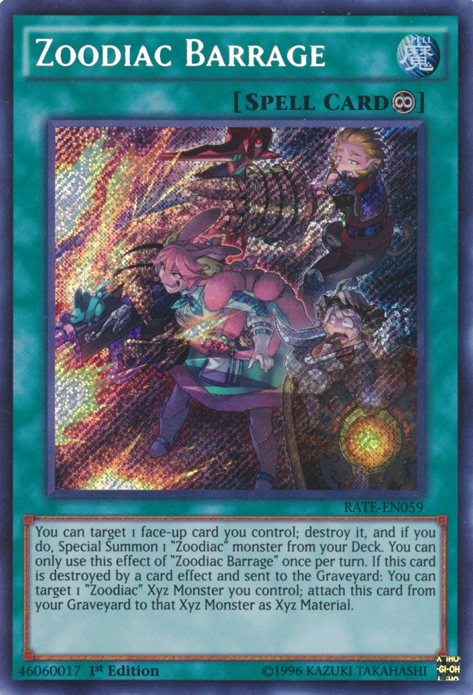 Zoodiac Barrage [RATE-EN059] Secret Rare | Game Master's Emporium (The New GME)