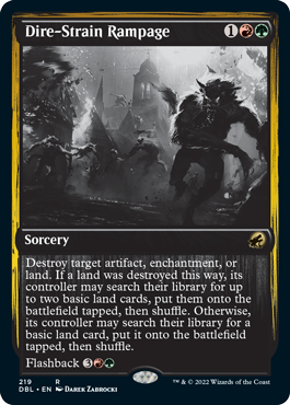 Dire-Strain Rampage [Innistrad: Double Feature] | Game Master's Emporium (The New GME)