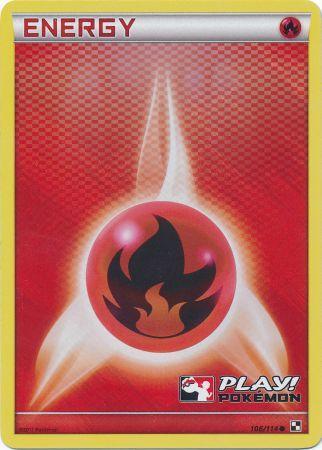 Fire Energy (106/114) (Play Pokemon Promo) [Black & White: Base Set] | Game Master's Emporium (The New GME)