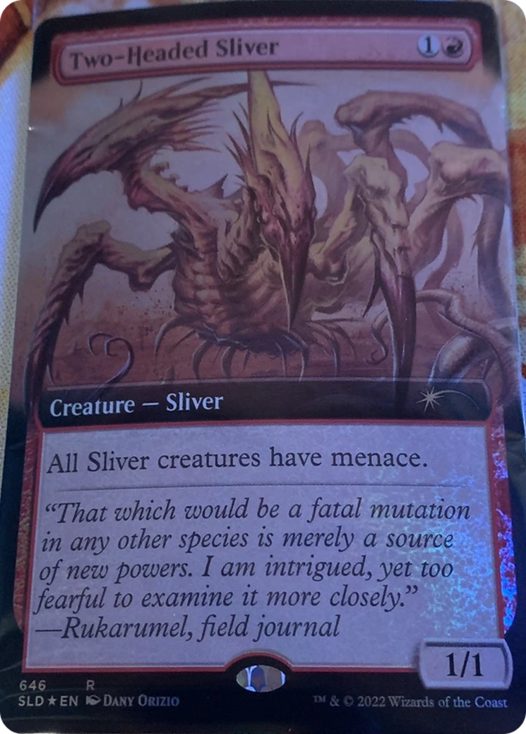 Two-Headed Sliver (Extended Art) [Secret Lair Drop Promos] | Game Master's Emporium (The New GME)