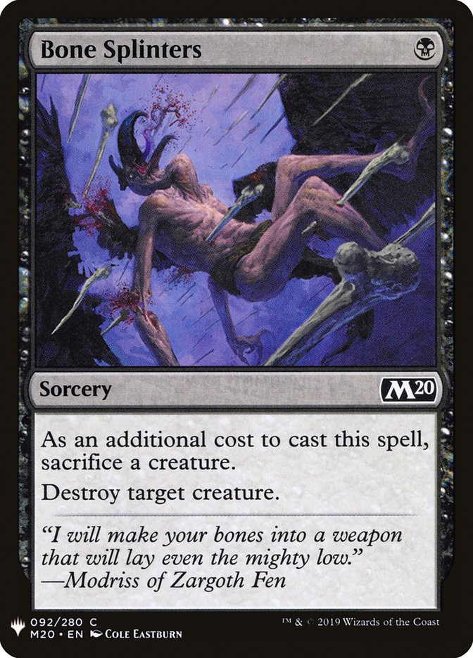 Bone Splinters [Mystery Booster] | Game Master's Emporium (The New GME)