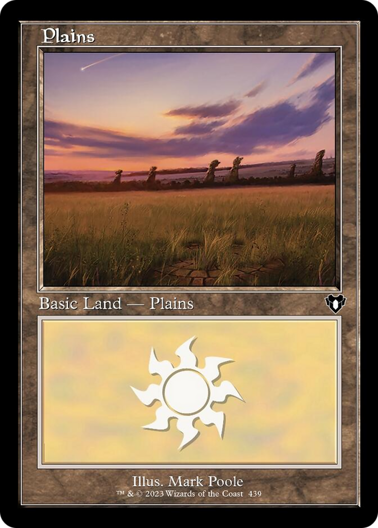 Plains (439) (Retro) [Commander Masters] | Game Master's Emporium (The New GME)