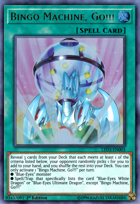 Bingo Machine, Go!!! [LED3-EN003] Ultra Rare | Game Master's Emporium (The New GME)