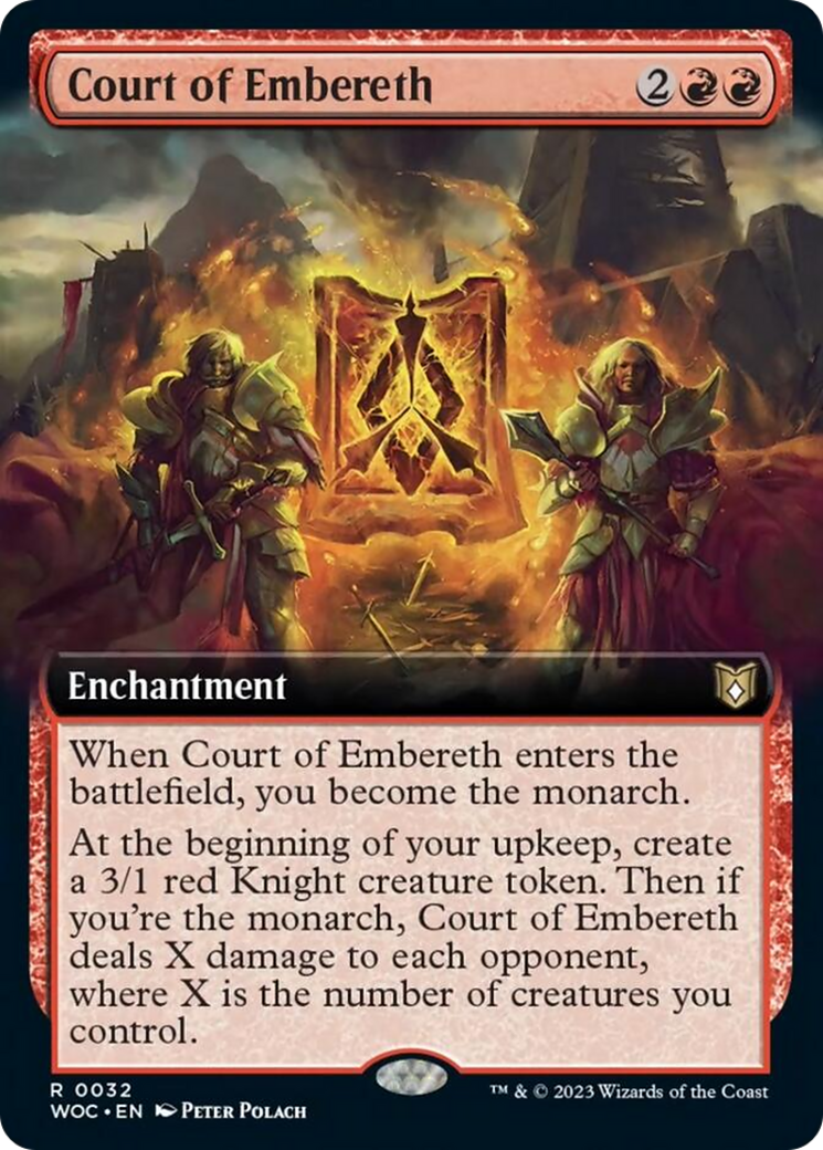 Court of Embereth (Extended Art) [Wilds of Eldraine Commander] | Game Master's Emporium (The New GME)