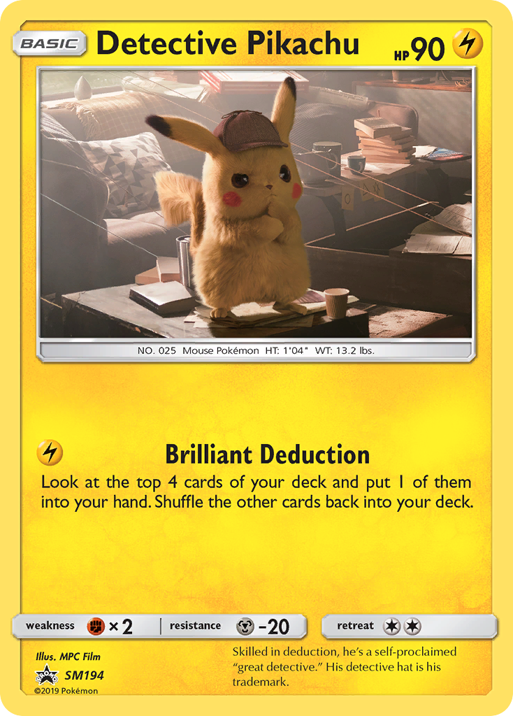 Detective Pikachu (SM194) [Sun & Moon: Black Star Promos] | Game Master's Emporium (The New GME)