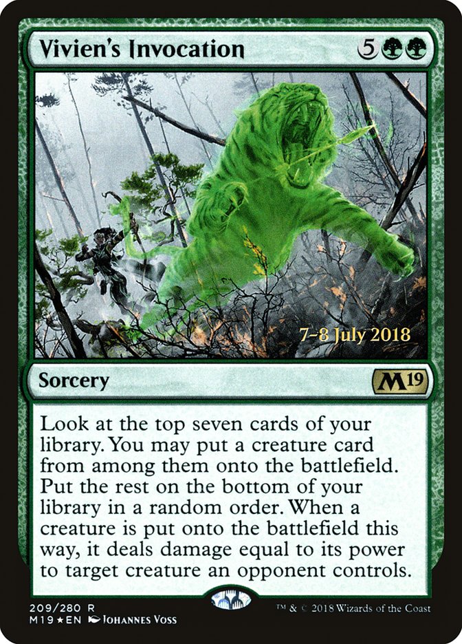 Vivien's Invocation [Core Set 2019 Prerelease Promos] | Game Master's Emporium (The New GME)