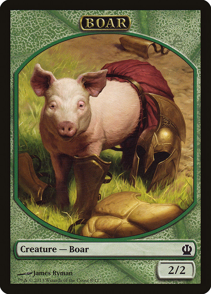 Boar Token [Theros Tokens] | Game Master's Emporium (The New GME)
