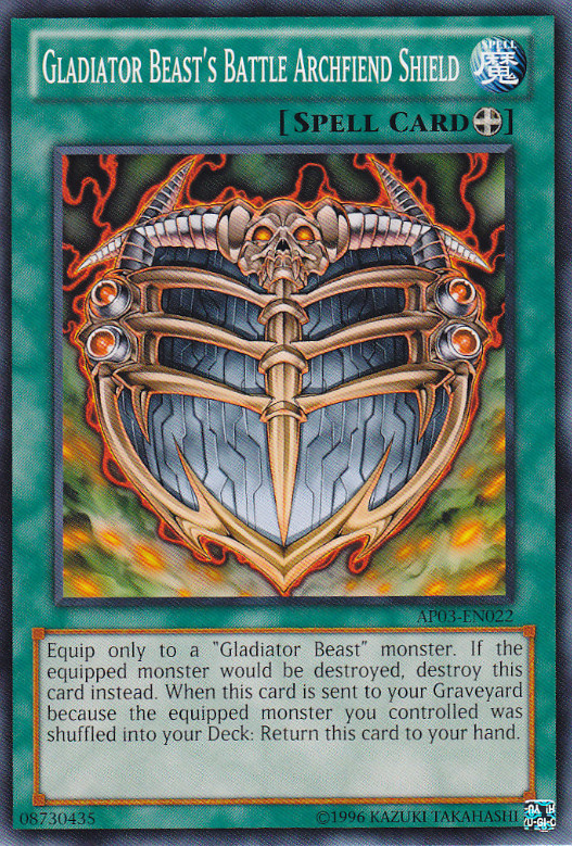 Gladiator Beast's Battle Archfiend Shield [AP03-EN022] Common | Game Master's Emporium (The New GME)