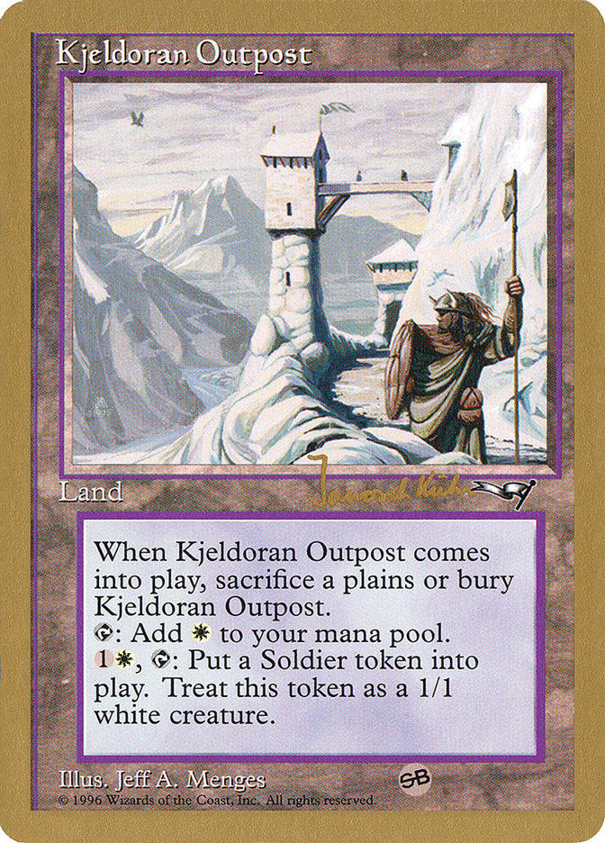 Kjeldoran Outpost (Janosch Kuhn) [World Championship Decks 1997] | Game Master's Emporium (The New GME)