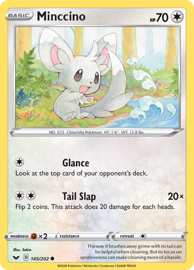 Minccino (145/202) [Sword & Shield: Base Set] | Game Master's Emporium (The New GME)