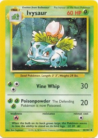 Ivysaur (30/102) [Base Set Unlimited] | Game Master's Emporium (The New GME)