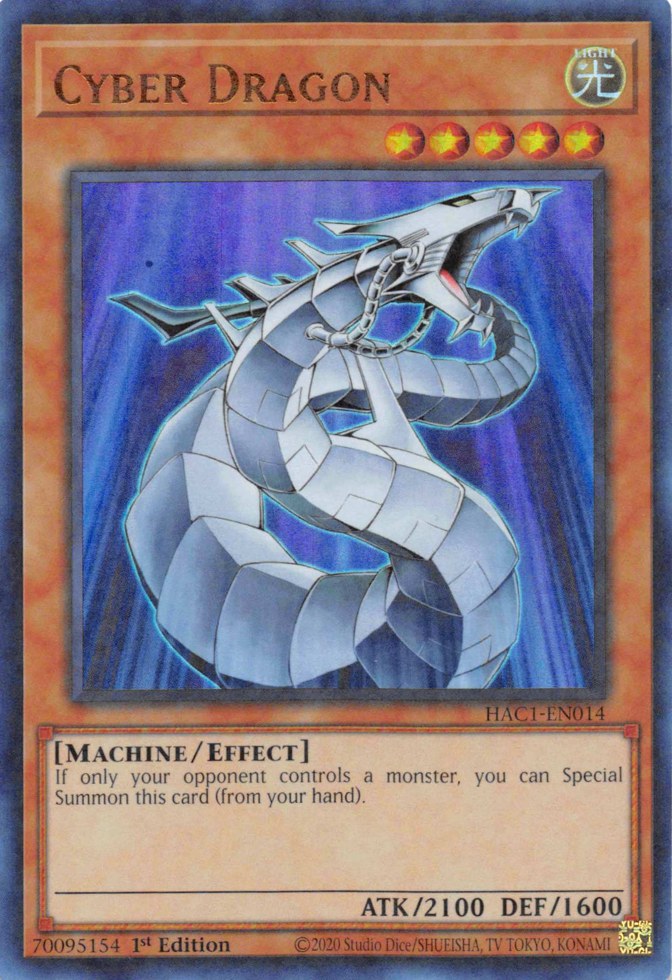 Cyber Dragon (Duel Terminal) [HAC1-EN014] Parallel Rare | Game Master's Emporium (The New GME)