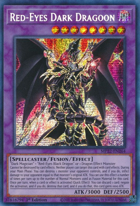 Red-Eyes Dark Dragoon [MP22-EN264] Prismatic Secret Rare | Game Master's Emporium (The New GME)