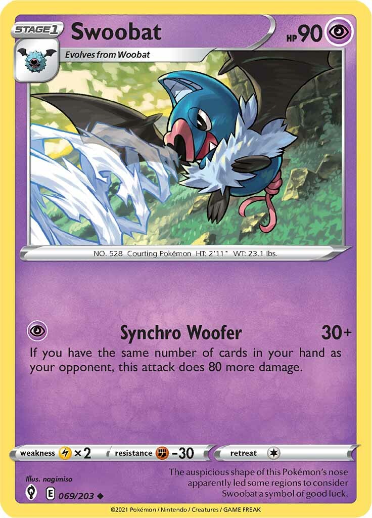 Swoobat (069/203) [Sword & Shield: Evolving Skies] | Game Master's Emporium (The New GME)