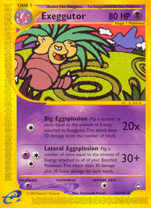 Exeggutor (13/147) [Aquapolis] | Game Master's Emporium (The New GME)
