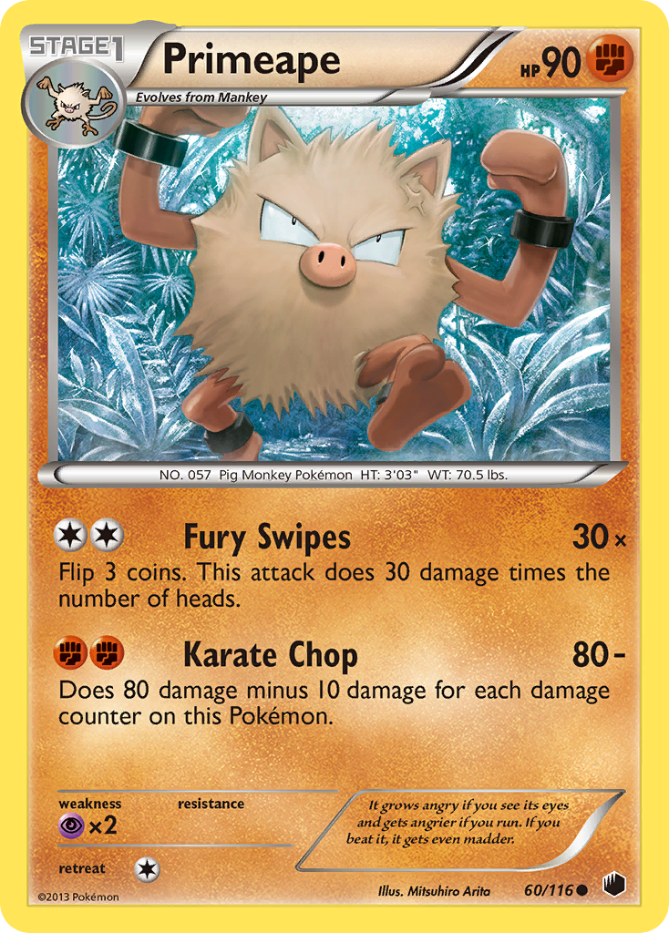 Primeape (60/116) [Black & White: Plasma Freeze] | Game Master's Emporium (The New GME)