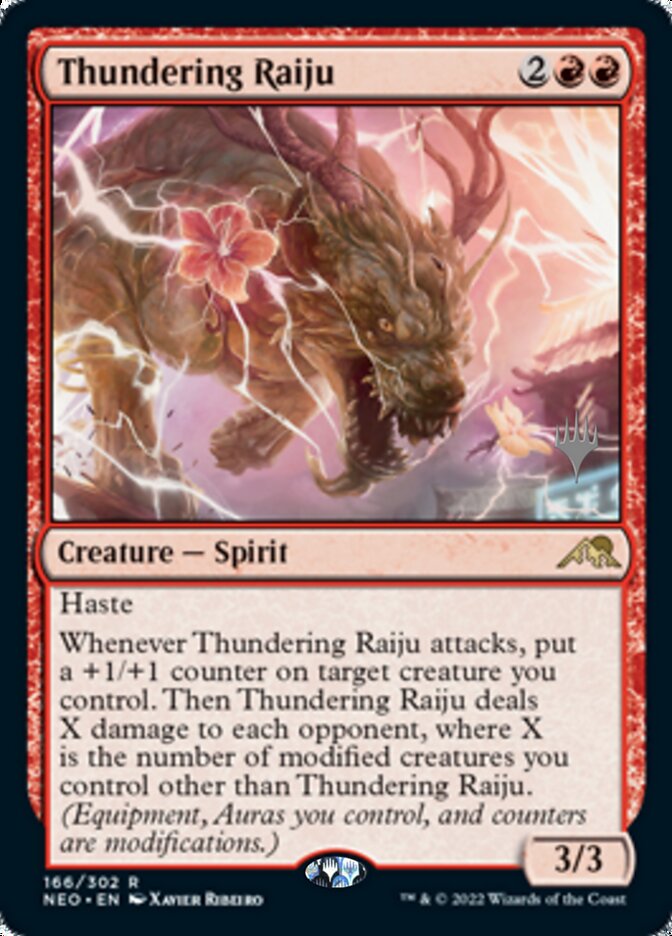 Thundering Raiju (Promo Pack) [Kamigawa: Neon Dynasty Promos] | Game Master's Emporium (The New GME)