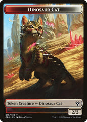 Bird // Dinosaur Cat Double-Sided Token [Commander 2020 Tokens] | Game Master's Emporium (The New GME)