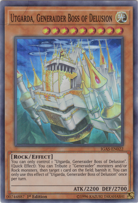 Utgarda, Generaider Boss of Delusion [IGAS-EN022] Super Rare | Game Master's Emporium (The New GME)