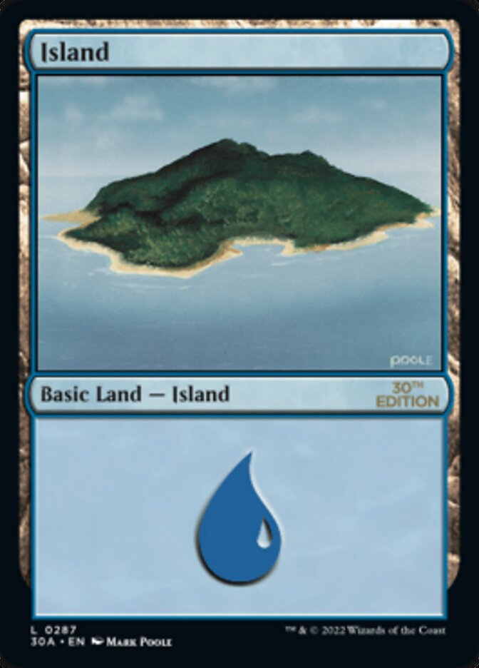 Island (287) [30th Anniversary Edition] | Game Master's Emporium (The New GME)