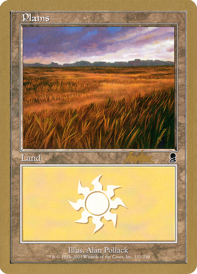 Plains (bk331a) (Brian Kibler) [World Championship Decks 2002] | Game Master's Emporium (The New GME)