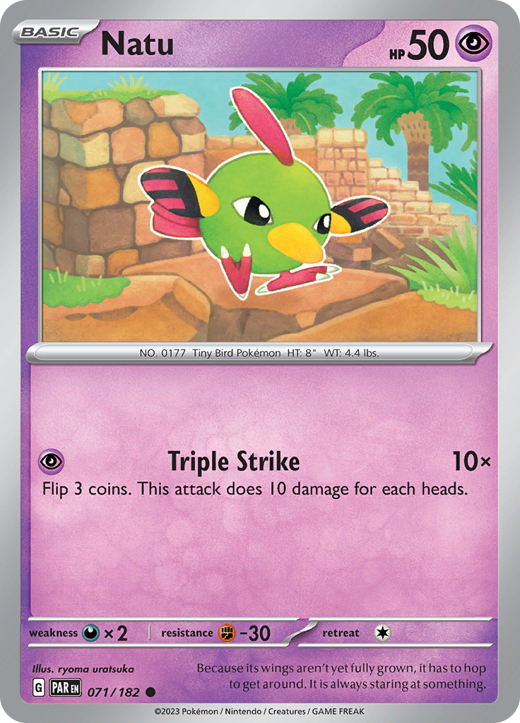 Natu (071/182) [Scarlet & Violet: Paradox Rift] | Game Master's Emporium (The New GME)