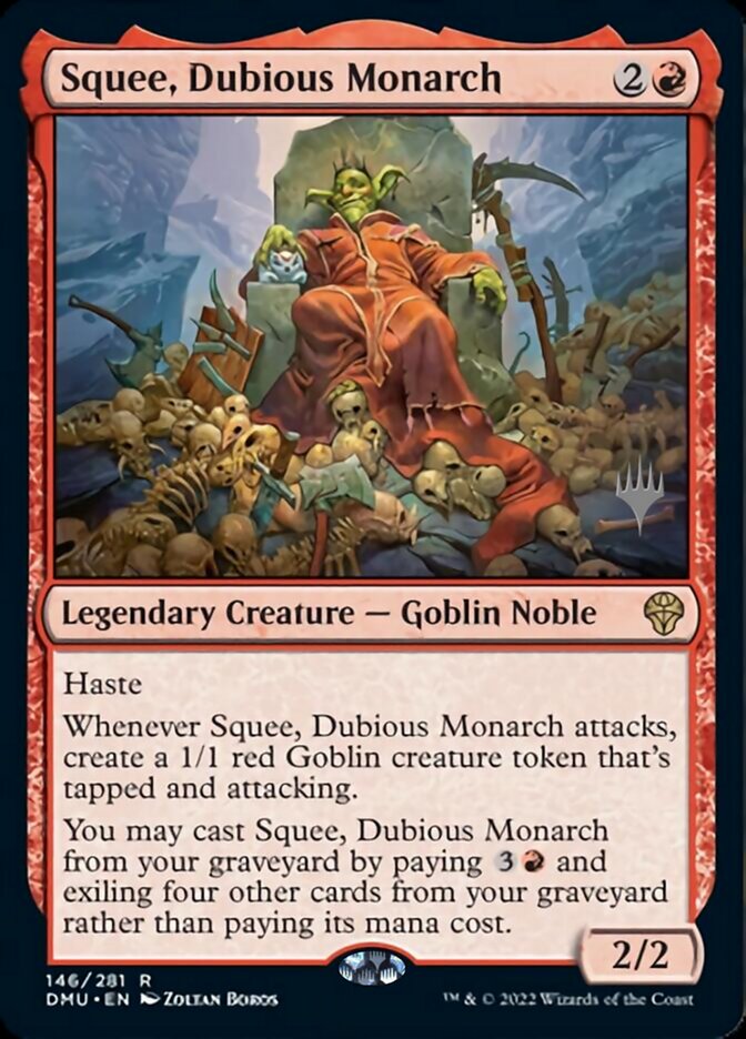 Squee, Dubious Monarch (Promo Pack) [Dominaria United Promos] | Game Master's Emporium (The New GME)