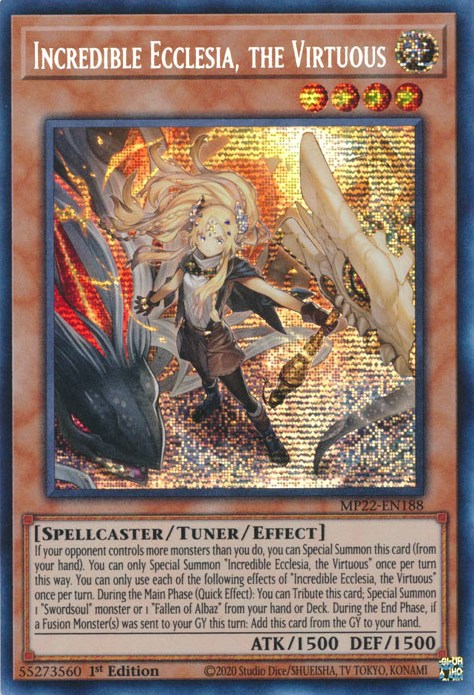 Incredible Ecclesia, the Virtuous [MP22-EN188] Prismatic Secret Rare | Game Master's Emporium (The New GME)