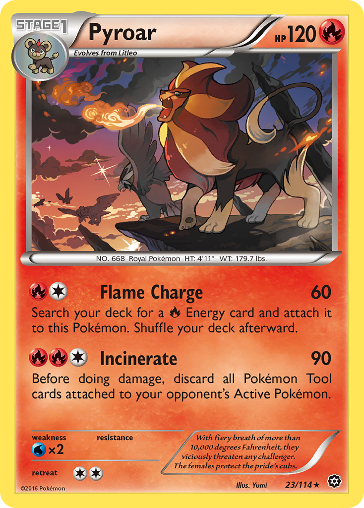 Pyroar (23/114) [XY: Steam Siege] | Game Master's Emporium (The New GME)