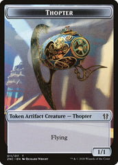 Faerie Rogue // Thopter Double-Sided Token [Zendikar Rising Commander Tokens] | Game Master's Emporium (The New GME)