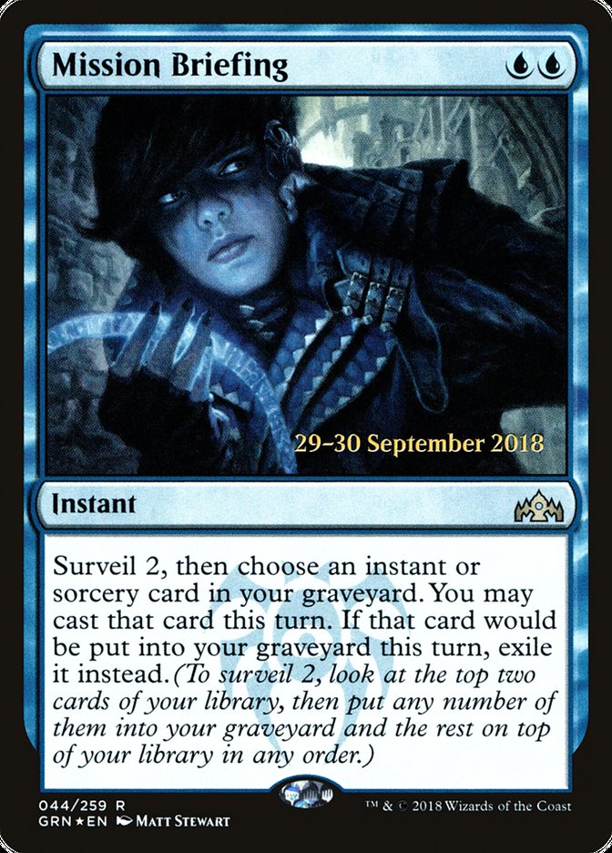 Mission Briefing [Guilds of Ravnica Prerelease Promos] | Game Master's Emporium (The New GME)
