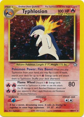 Typhlosion (18/111) [Neo Genesis Unlimited] | Game Master's Emporium (The New GME)